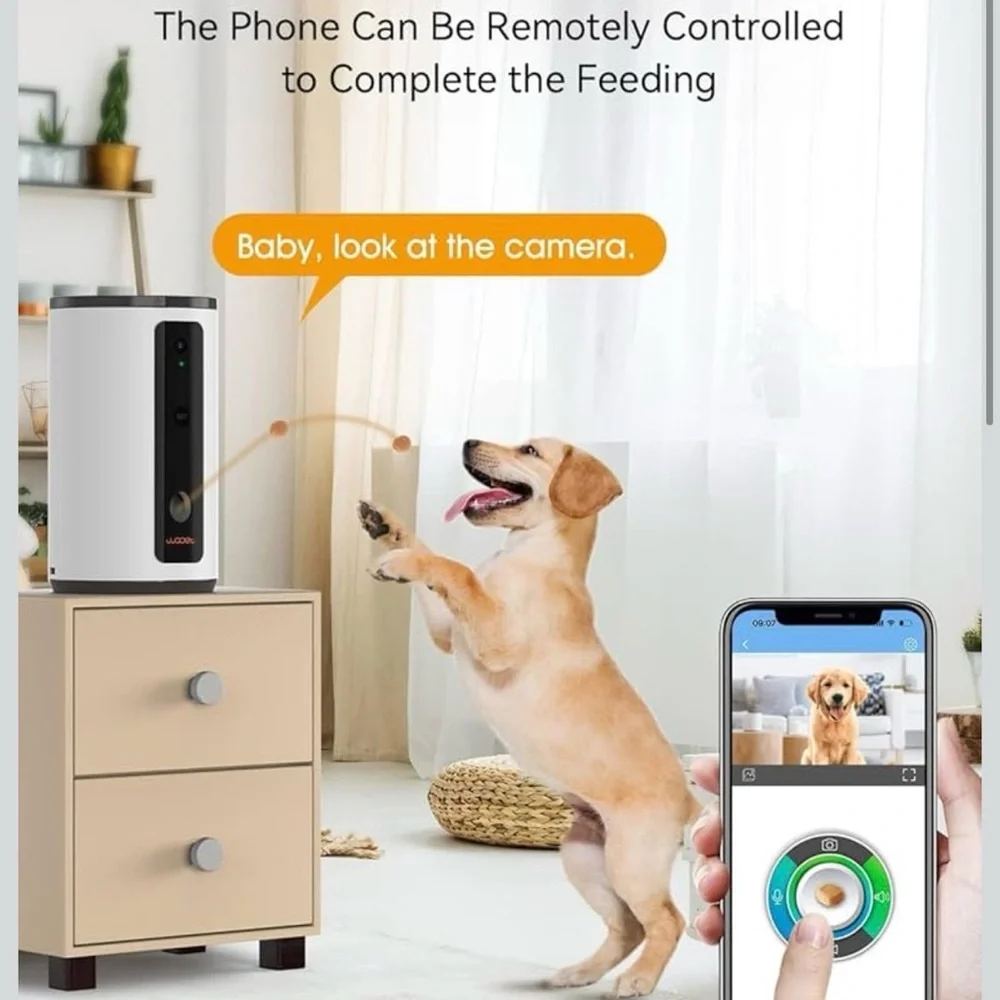 Smart Pet Feeder - White and Black